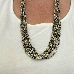 Gorgeous beaded multi-strand necklace